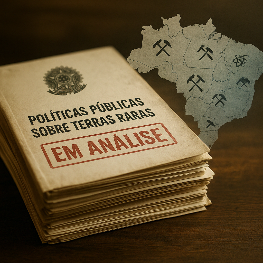 Políticas Públicas sobre Terras Raras no Brasil – documentos oficiais sobre mineração crítica em análise.