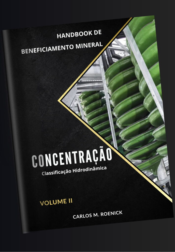 Capa do Handbook de Beneficiamento Mineral – Volume II – Concentração (Classificação Hidrodinâmica), de Carlos M. Roenick.